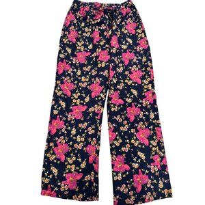 Unit Casual Floral Print Womens Elastic Waist Pants XL